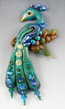 Clay peacock